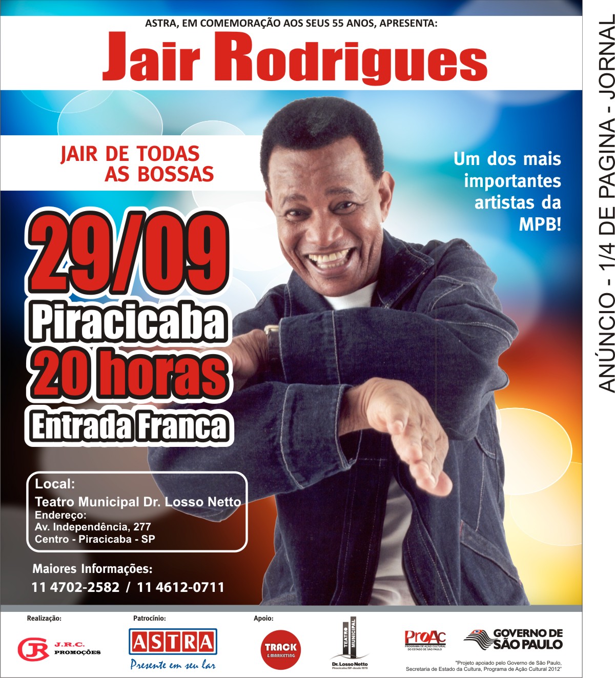 Jair de Todas as Bossas 2012 Anuncio Jornal - Piracicaba.JPG